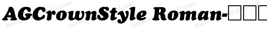 AGCrownStyle Roman字体转换
